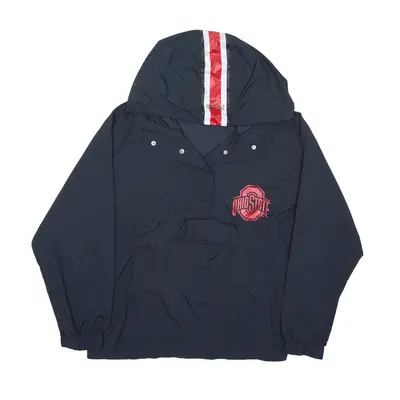 PINK Ohio State 1/4 Zip Pullover USA Jacket Black Womens M