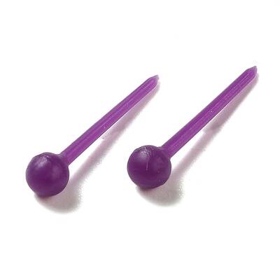 Plastic Tiny Ball Stud Earrings