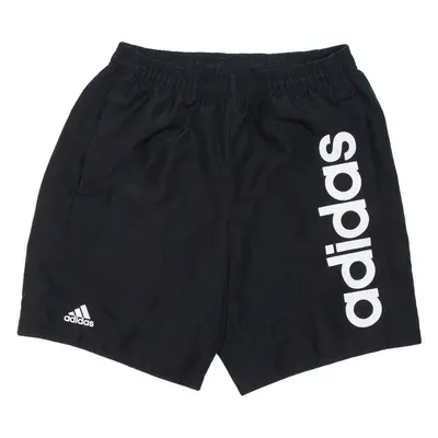 ADIDAS Mesh Lining Mens Swimming Shorts Black Relaxed S W28