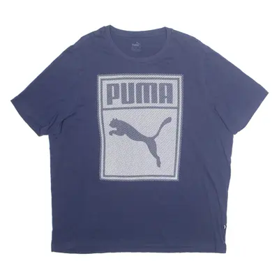 PUMA Mens T-Shirt Blue XL