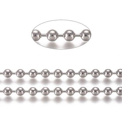 Tarnish Resistant 304 Stainless Steel Ball Chains