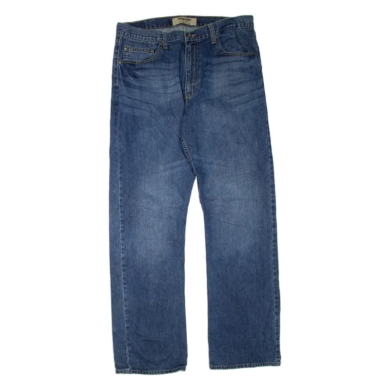 WRANGLER Authentics Mens Jeans Blue Regular Straight W36 L34