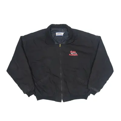 DUNBROOKE Workwear Insulated Bomber Jacket Blue 90s Mens 2XL