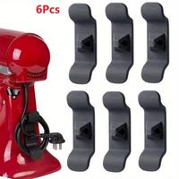 Random Color Cord Organizer For Kitchen Appliance, 6 Counts Cable Management Holder For Air Fryer, Coffee Maker, Toaster, Sel...