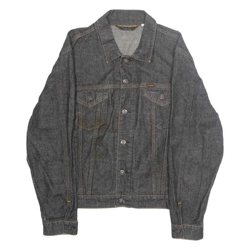 POLO JEANS Mens Denim Jacket Grey M