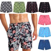 Mens Swim Trunks Digital Print Casual Beach Shorts Above Knees Quick Dry Hawaiian Swimming Shorts Summer Swimwear Bathing Sui...