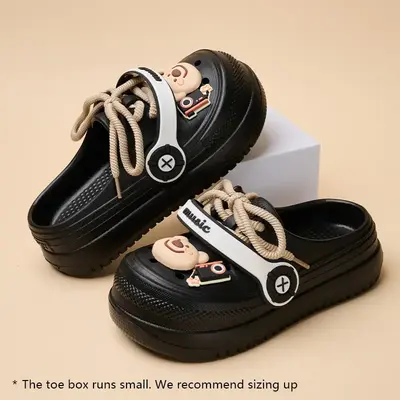 Women's fashion slippers, thick-soled EVA clogs slip-on sneakers, casual and comfortable sandals, breathable non-slip home sh...