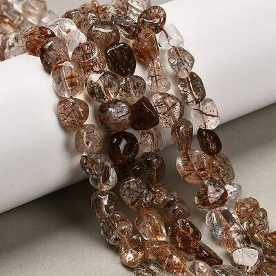 Natural Rutilated Quartz Beads Strands