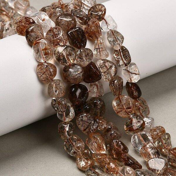 Natural Rutilated Quartz Beads Strands