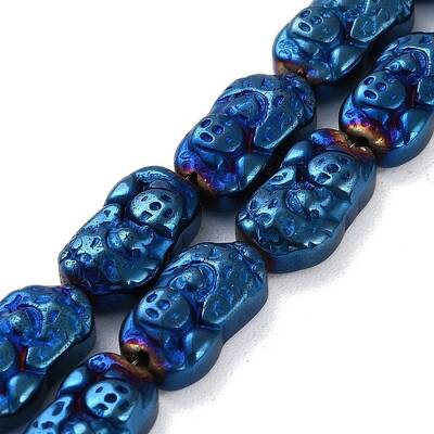 Electroplated Synthetic Non-magnetic Hematite Beads Strands