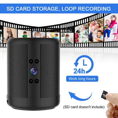 Home Smart Surveillance Camera Dual Voice Conversation HD Plug-in-free | Color: Black | Specifications: HD Z25