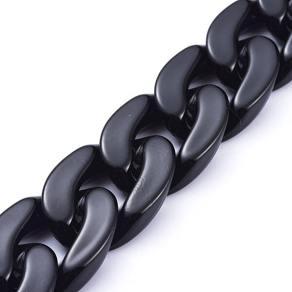 Handmade Opaque Acrylic Curb Chains