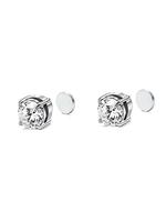 Rhinestone Decorated Stud Earrings, Magnetic Design Stud Earrings, Fashion Accessories For Both Men & Women