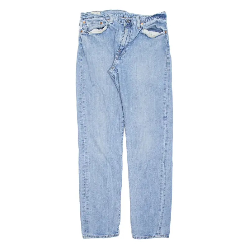 LEVI'S 502 Jeans Womens Blue Regular Tapered Stone Wash W32 L34