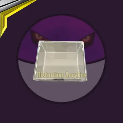 Acrylic English Pokemon Booster Box Case with Magnetic Lid