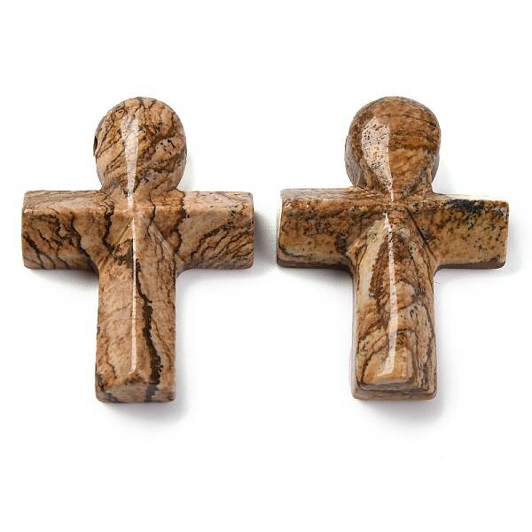 Natural Picture Jasper Pendants