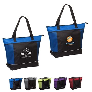 25 Promotional Porter Shopping Cooler Tote Bag - 600D Polyester & ...