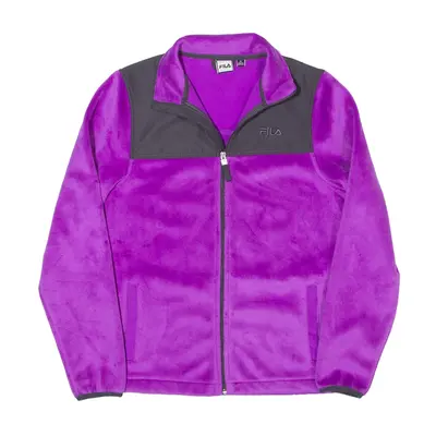 FILA SPORT Fleece Jacket Purple Womens L