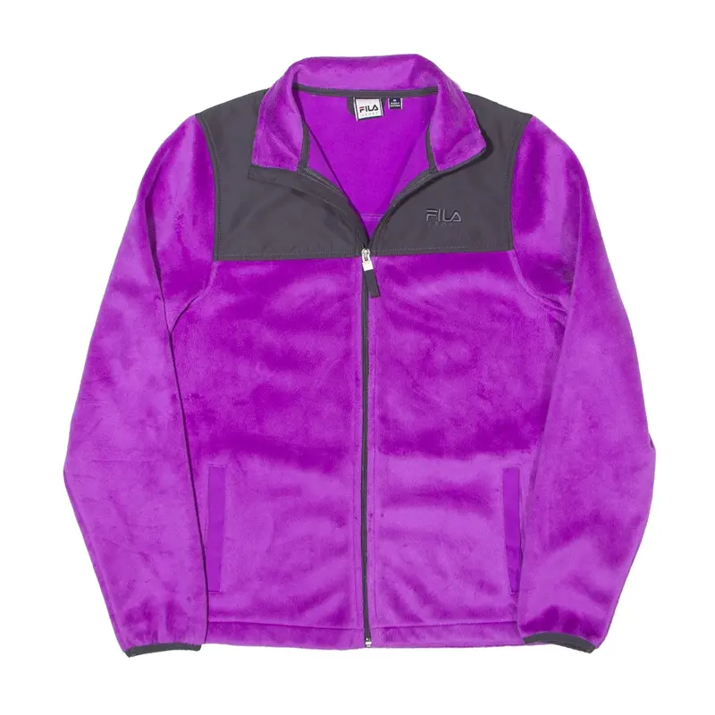 FILA SPORT Fleece Jacket Purple Womens L