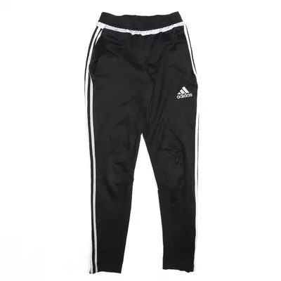 ADIDAS Track Pants Black Slim Straight Mens XS W22 L28
