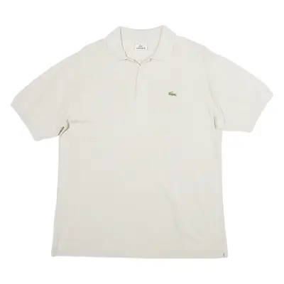 LACOSTE Mens Polo Shirt Beige L