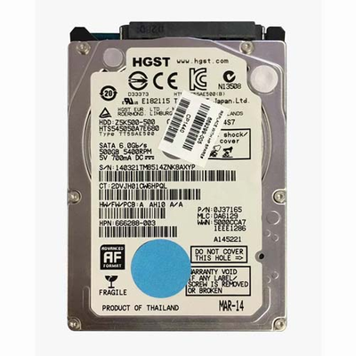 669299-005 HP 500GB 5400RPM SATA 3Gb/s 8MB Cache 2.5-inch Hard Drive