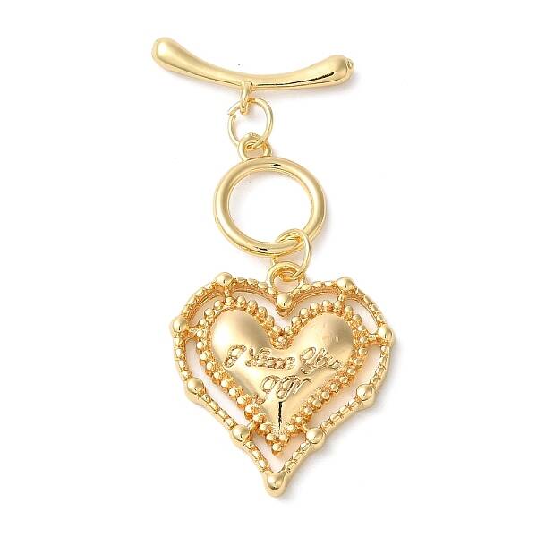 Brass Micro Pave Clear Cubic Zirconia Toggle Clasps