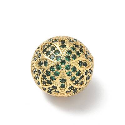 Brass Cubic Zirconia Beads