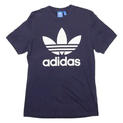 ADIDAS Mens T-Shirt Blue S