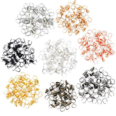 520pcs 8 Colors Iron Snap on Bails