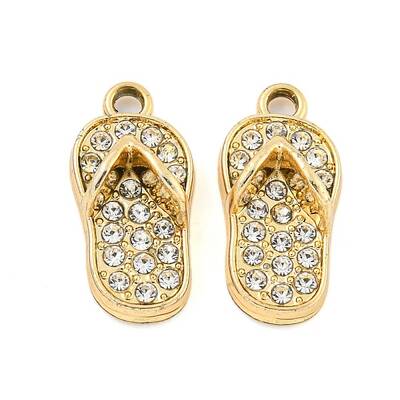 UV Plating Alloy Rhinestone Pendants