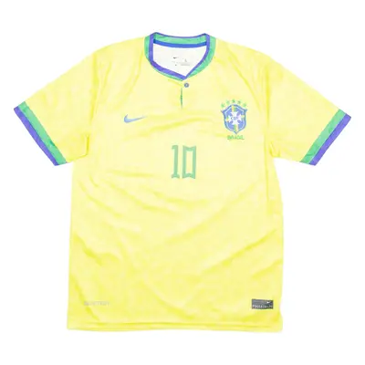 NIKE Brazil FC Mens Football Shirt Jersey Yellow S