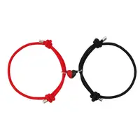 Matching Couple and Friendship Bracelet Set - Unisex Heart Design, Casual Style, Romantic & Supportive Gift for Girlfriends