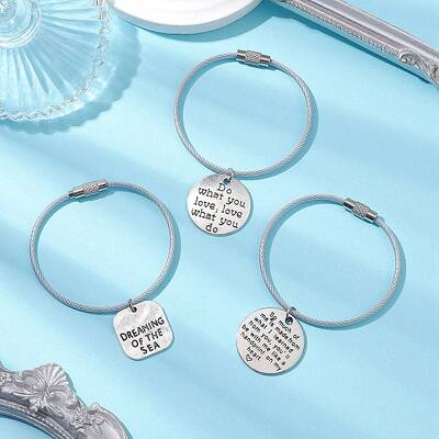 3Pcs Alloy Keychains
