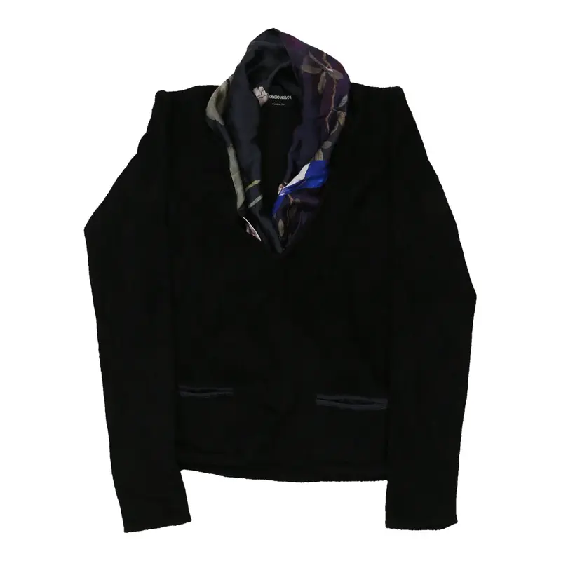 Giorgio Armani Jumper - Small Black Polyester Blend | Size: small