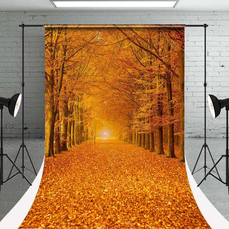Autumn Maple Tree Leaves Photography Sweep Backdrop - Aperturee