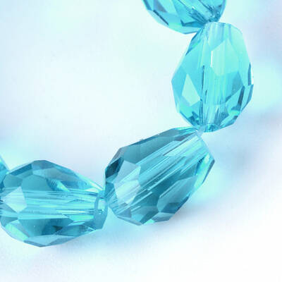 Transparent Glass Bead Strands