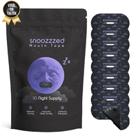 snoozzzed Mouth Tape for Sleeping - (30 Night Supply) Reduces Snoring, Restful Sleep, Hypoallergenic Sleep Aid Comfort, Skinc...
