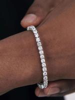Unisex Rhinestone Decor Trendy Bangles Bracelets, Elegant Fashion Accessories for Women & Men Fall Daily Wear, Aesthetic Jewe...