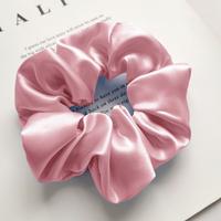 Vigorous Random color ty Hair Extensions Gift-Satin Fashion Scrunchie Band