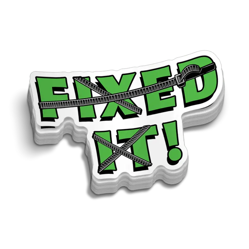 Fixed It - Hard Hat Decal