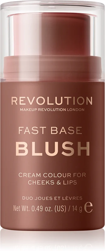 Makeup Revolution Fast Base stick duo for lips and cheeks color Mauve 14 g