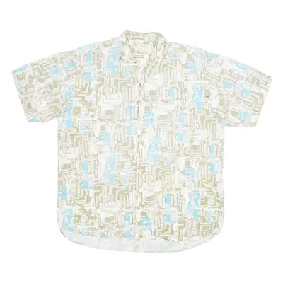 CLAY FERRY Mens Shirt Grey Geometric M