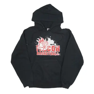JERZEES Falcon Basketball USA Hoodie Black Pullover Mens S