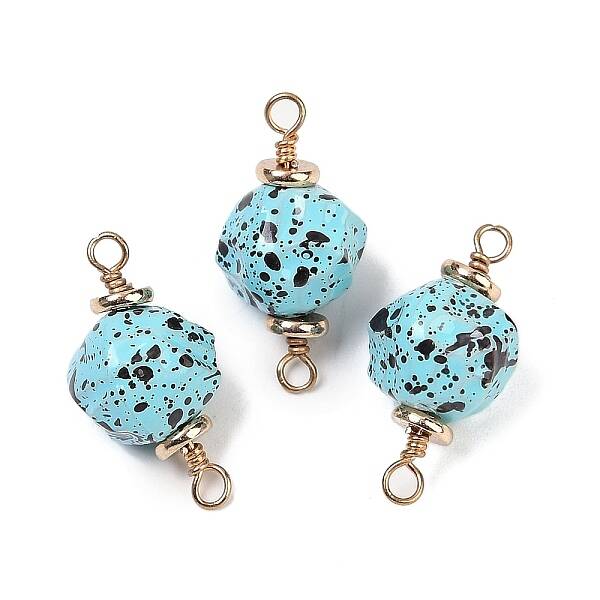 Opaque Acrylic Links Connector Charms