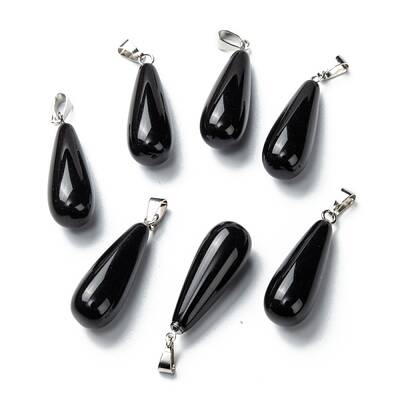 Natural Obsidian Pendants