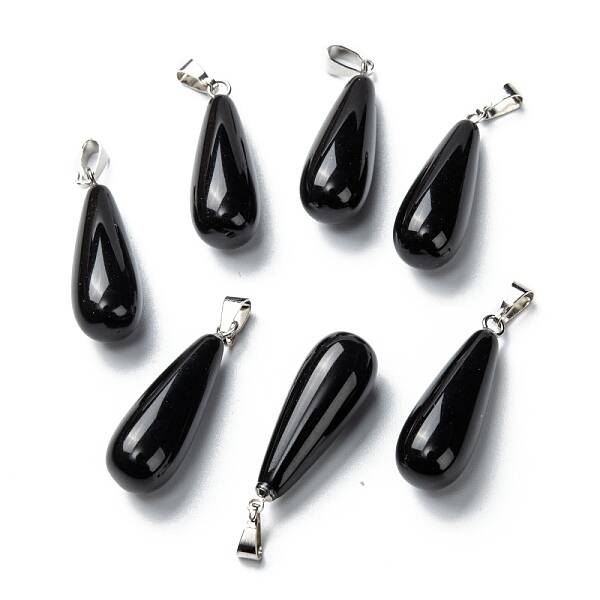 Natural Obsidian Pendants