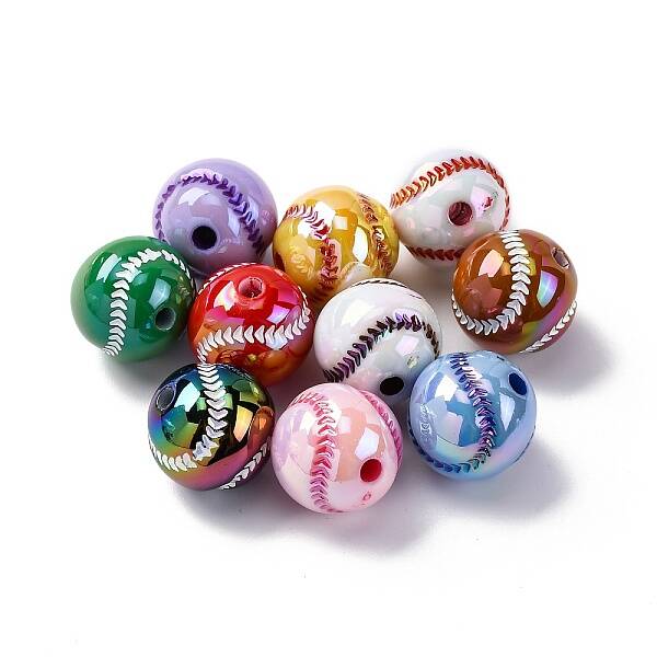 UV Plating Opaque Acrylic Beads