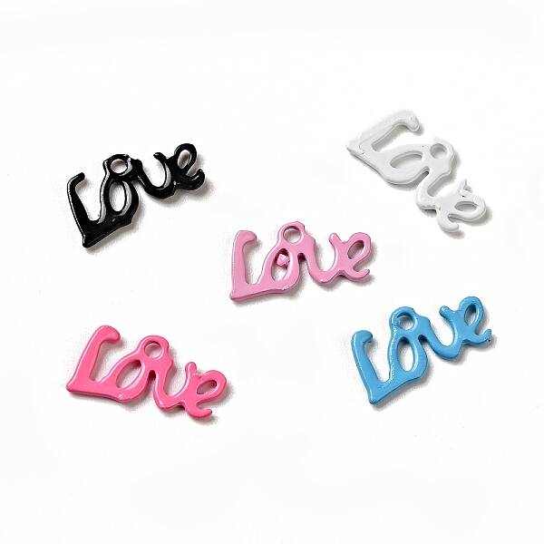 Spray Painted 201 Stainless Steel Charms