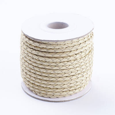Round Braided Cowhide Cords